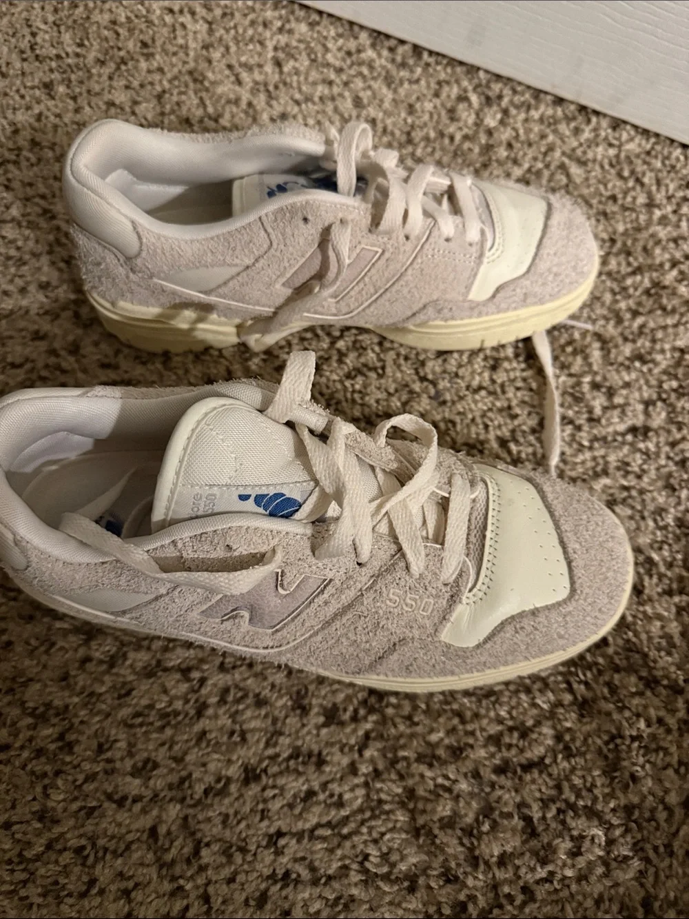 Aimé Leon Dore x New Balance 550 Cream Suede Sneakers Women’s 8.5 / Men’s 6.5